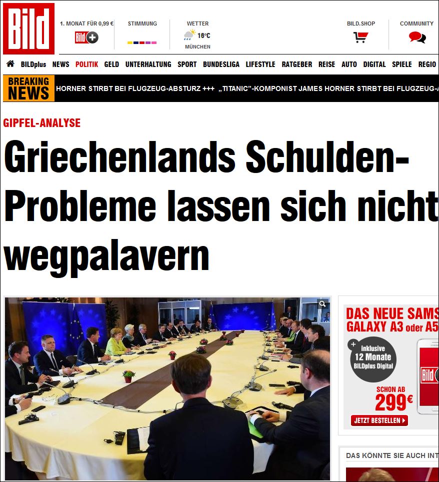 Bild: Προσοχή! Ίσως είναι όλα μία μπλόφα…