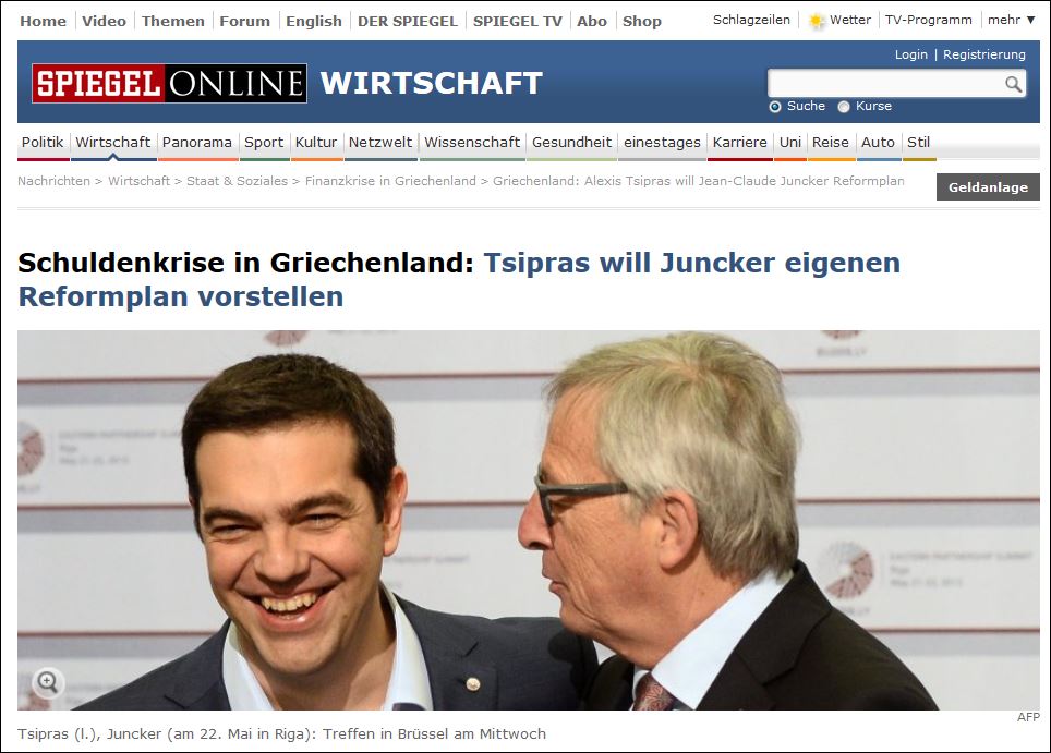 Spiegel: Ο Τσίπρας με δικό του σχέδιο στον Γιούνκερ