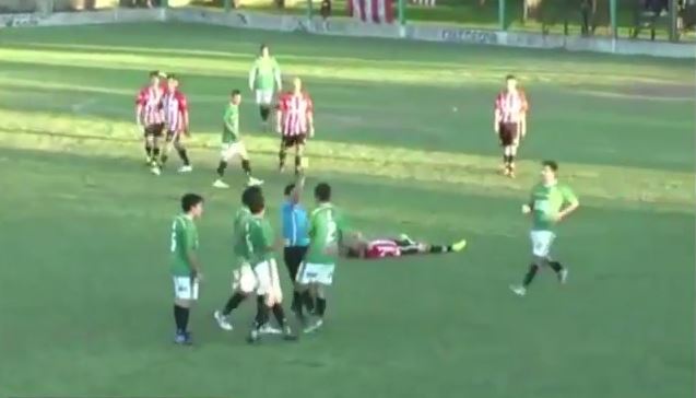 Ποδοσφαιριστής έστειλε διαιτητή στο νοσοκομείο – ΒΙΝΤΕΟ