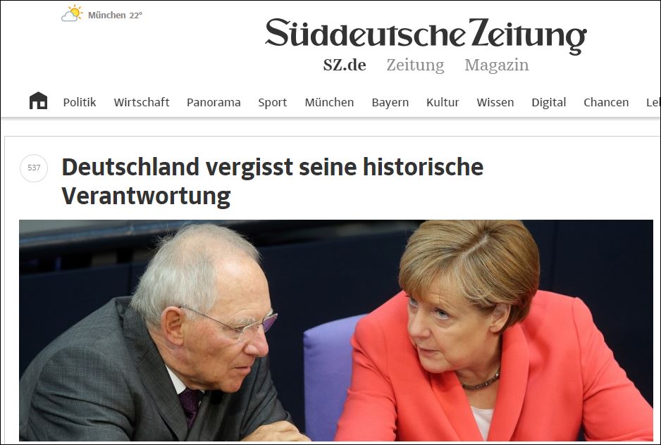 Sueddeutsche: Ο Τσίπρας έχει χτυπήσει το σωστό νεύρο