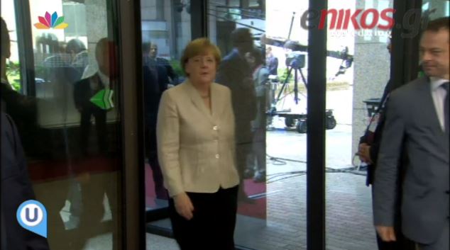 Χωρίς δηλώσεις η άφιξη της Μέρκελ στη Σύνοδο Κορυφής – ΒΙΝΤΕΟ