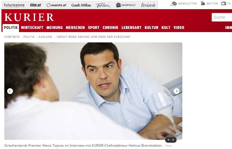 Τσίπρας: To Grexit θα αποτελούσε την αρχή του τέλους της ευρωζώνης