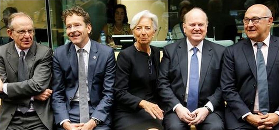 Ντάισελμπλουμ και Λαγκάρντ φωτογραφίζονται χαμογελαστοί πριν το Γιούρογκρουπ – ΦΩΤΟ