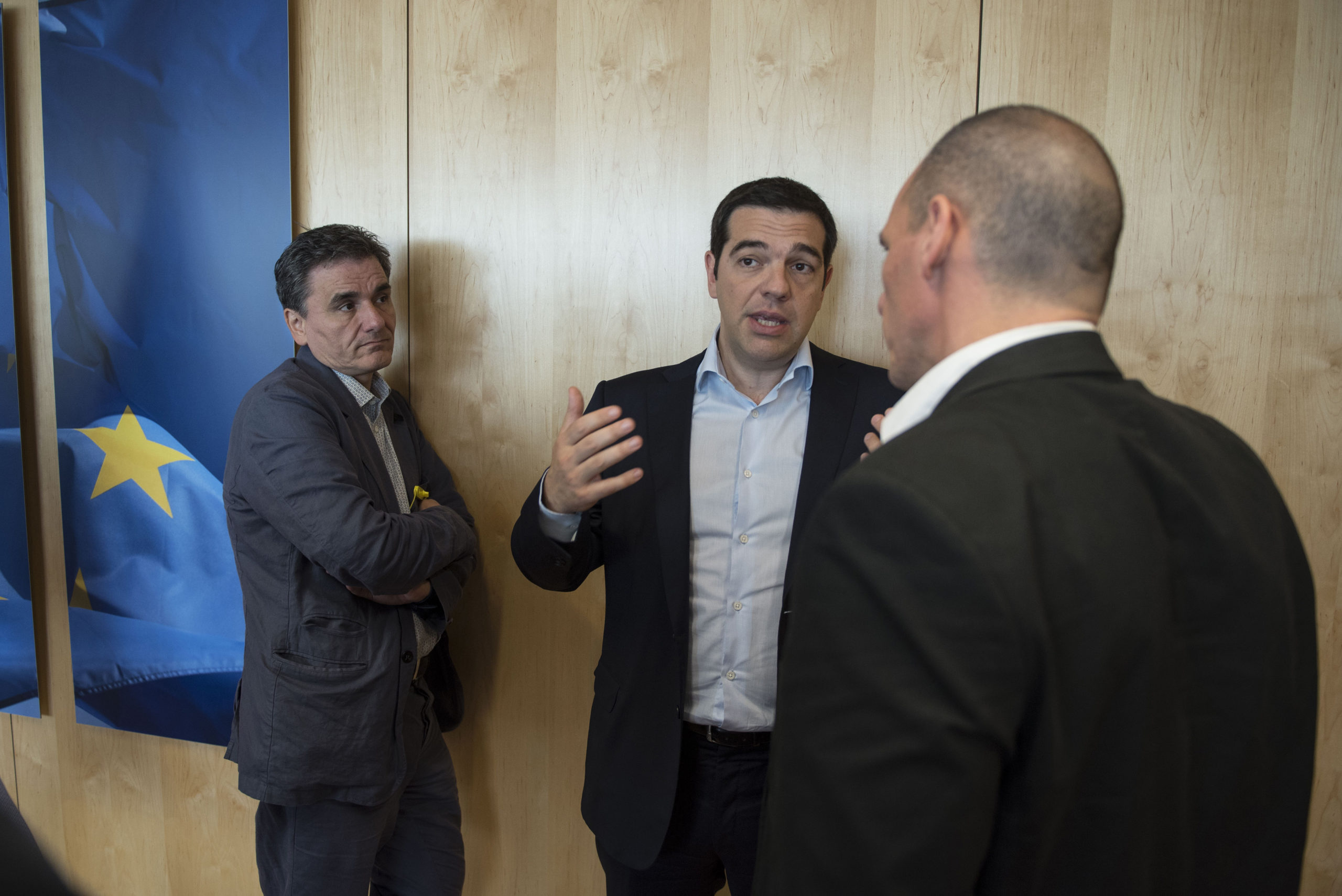 Οι διαβουλεύσεις της Ελληνικής ομάδας πριν από το Eurogroup – ΦΩΤΟ