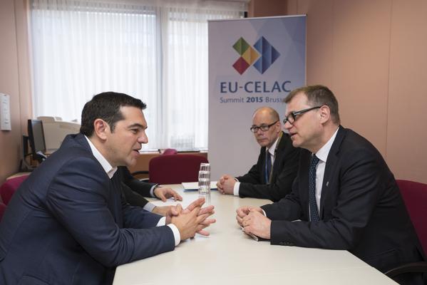 Σε εξέλιξη η συνάντηση Τσίπρα με τον Πρωθυπουργό της Φινλανδίας – ΦΩΤΟ