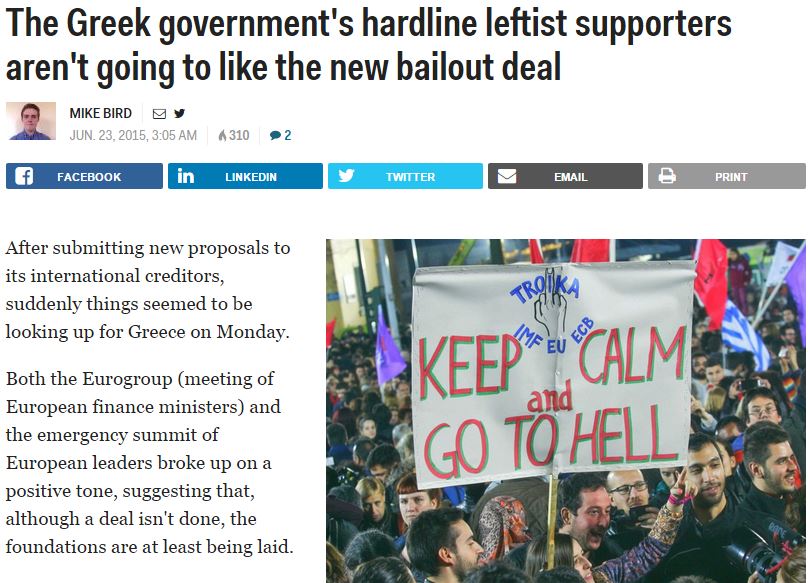 Business Insider: Οι υποχωρήσεις Τσίπρα γεννούν ανταρσίες