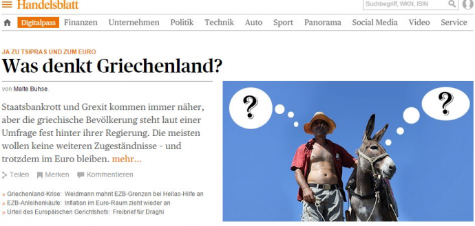 Handelsblatt: Τελικά τι θέλει η Ελλάδα;