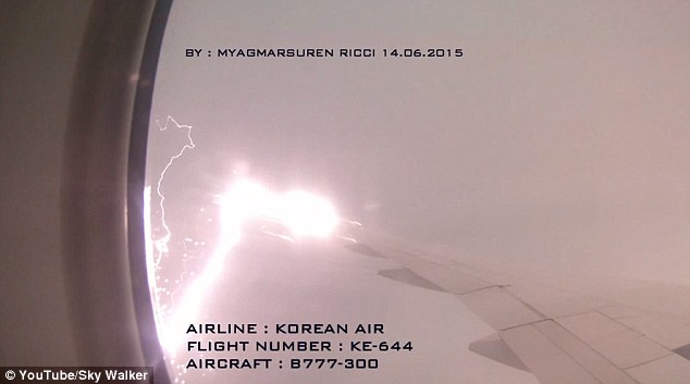 Κεραυνός χτυπάει Boeing της Korean Air Lines – ΒΙΝΤΕΟ