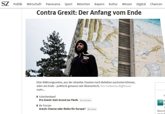 Süddeutsche Zeitung: Οι δύο όψεις του Grexit