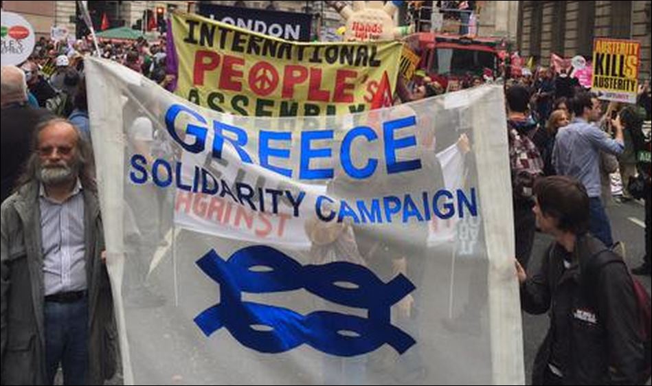 Διαδήλωση κατά της λιτότητας στο Λονδίνο – ΦΩΤΟ