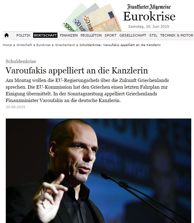 Βαρουφάκης για Μέρκελ: Η επιλογή είναι δική της