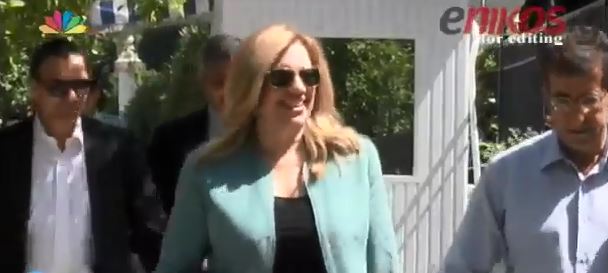 Στο Μέγαρο Μαξίμου η Φώφη Γεννηματά- ΒΙΝΤΕΟ