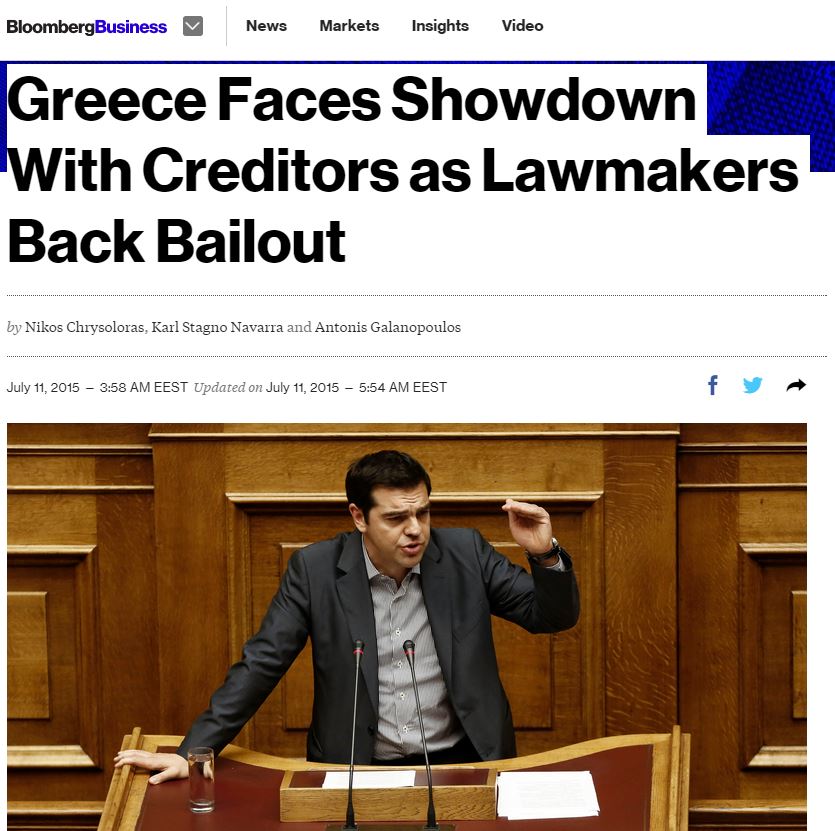 Bloomberg: Μάχη με ευρεία στήριξη αλλά με κόστος για τον Τσίπρα