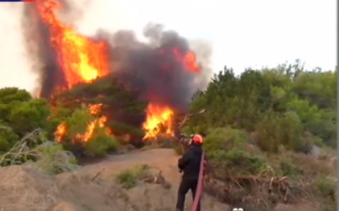 Πυρκαγιά στη Μάνδρα Αττικής – ΤΩΡΑ