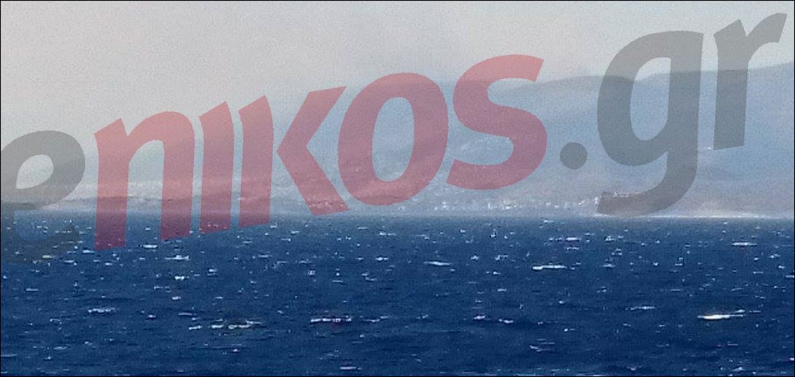 Η φωτιά στον Υμηττό από τον Πειραιά – ΦΩΤΟ