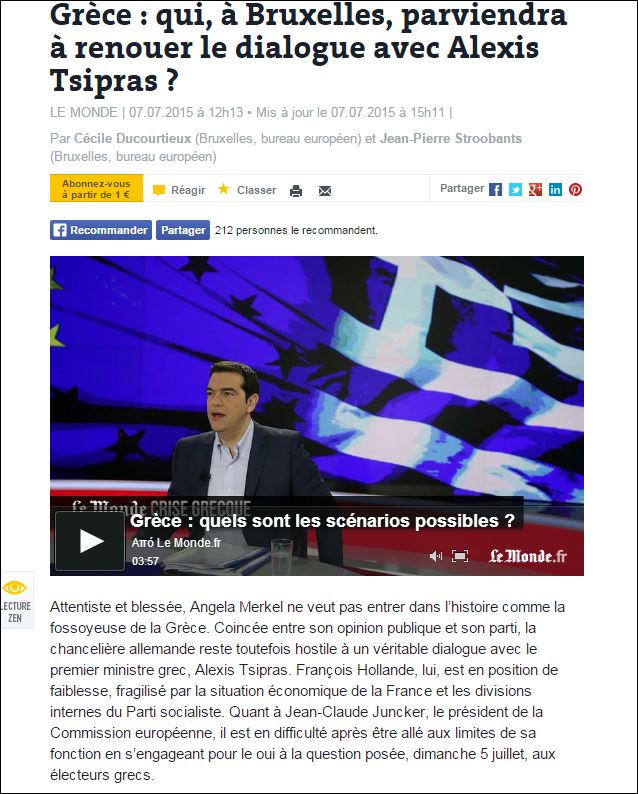 Le Monde: Η Μέρκελ δεν θέλει να μείνει στην ιστορία ως ο νεκροθάφτης της Ελλάδας