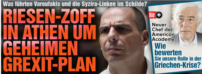 Bild: Τι γνώριζε ο Τσίπρας για το πραξικόπημα της δραχμής;