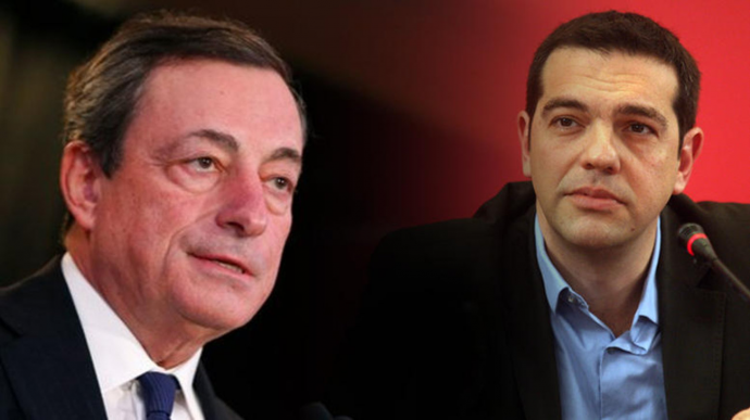 Ο Τσίπρας ζήτησε από τον Ντράγκι ρευστότητα μέσω ELA και άρση των capital controls