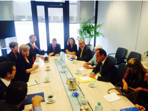 Εικόνες από τη συνάντηση Τσίπρα – Μέρκελ – Ολάντ – Γιούνκερ