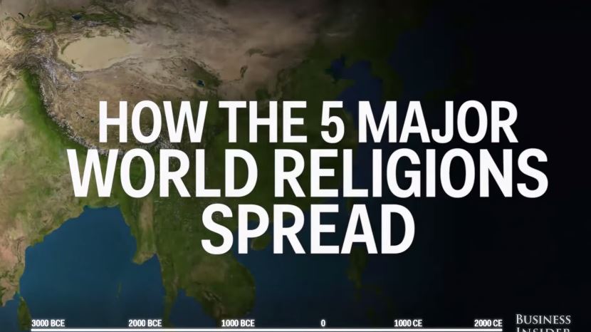 Πώς εξαπλώθηκαν οι 5 μεγαλύτερες θρησκείες – ΒΙΝΤΕΟ