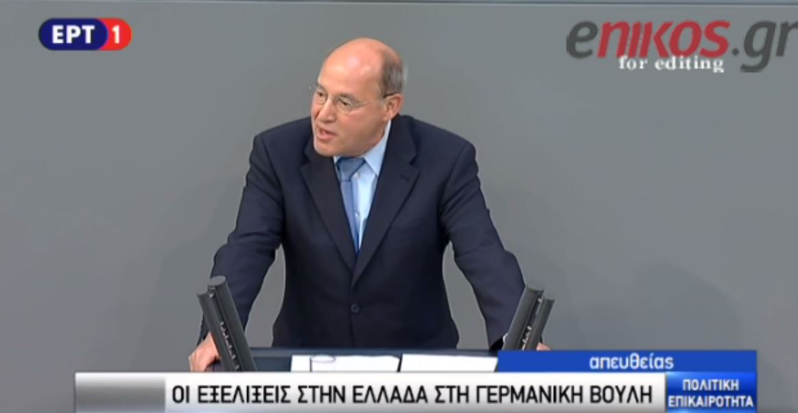 Γκίζι προς Μέρκελ: Δεν συζητάτε μέχρι την Κυριακή γιατί ελπίζετε να πέσει η κυβέρνηση – ΒΙΝΤΕΟ