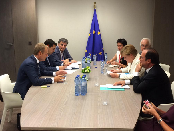 Η συνάντηση του Πρωθυπουργού με Μέρκελ, Ολάντ και Τουσκ – ΦΩΤΟ – BINTEO