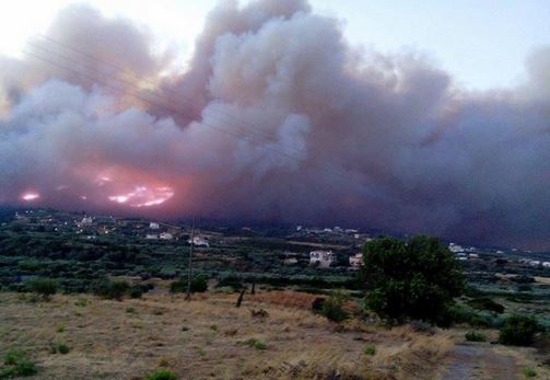 Συγκλονιστικές εικόνες από τη φωτιά στη Λακωνία – ΒΙΝΤΕΟ