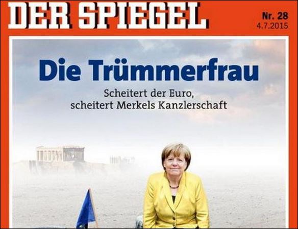 Το πρωτοσέλιδο του Der Spiegel με την Μέρκελ ως “κυρία των ερειπίων”