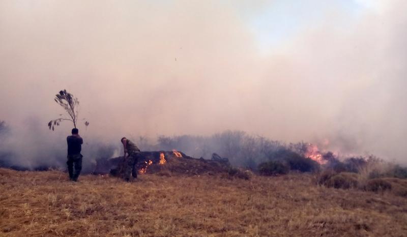 Σε ύφεση η φωτιά στη Νεάπολη – Αποκαταστάθηκε η ηλεκτροδότηση