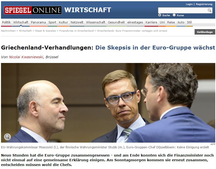 Spiegel: Ισχυρός σκεπτικισμός στο Eurogroup για την Αθήνα