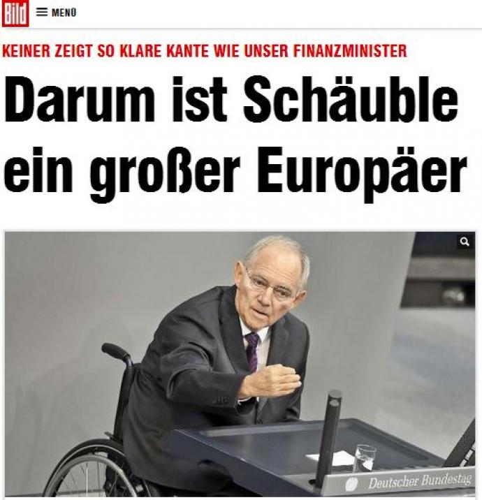 Bild: Γιατί ο Σόιμπλε είναι μεγάλος Ευρωπαίος