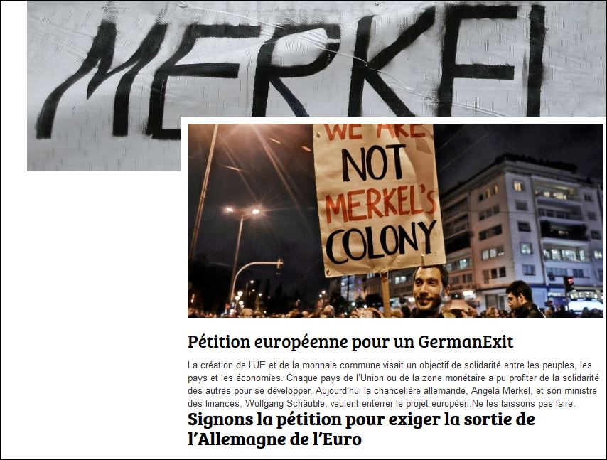 Ευρωπαίοι πολίτες συλλέγουν υπογραφές online για… Germanexit