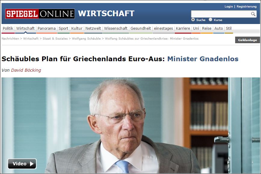 Spiegel: Να γιατί ο Σόιμπλε έγινε σκληρός με την Ελλάδα