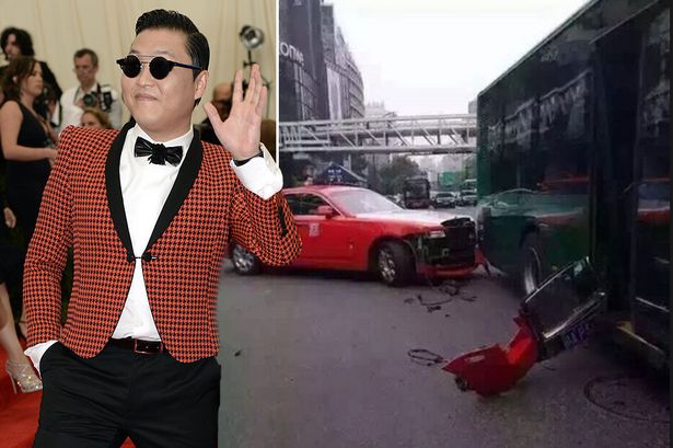 Ο Psy του Gangnam Style έπεσε με το αυτοκίνητο πάνω σε λεωφορείο – ΦΩΤΟ