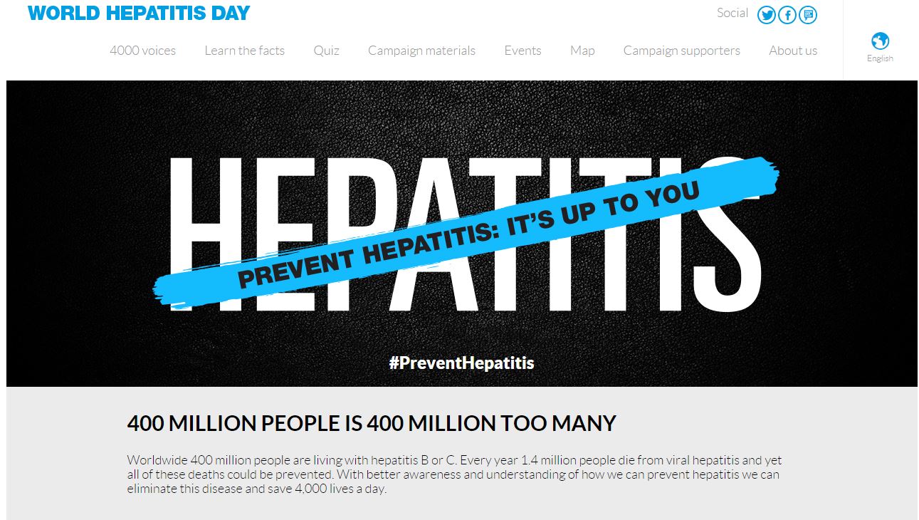 Παγκόσμια Ημέρα κατά της Ηπατίτιδας