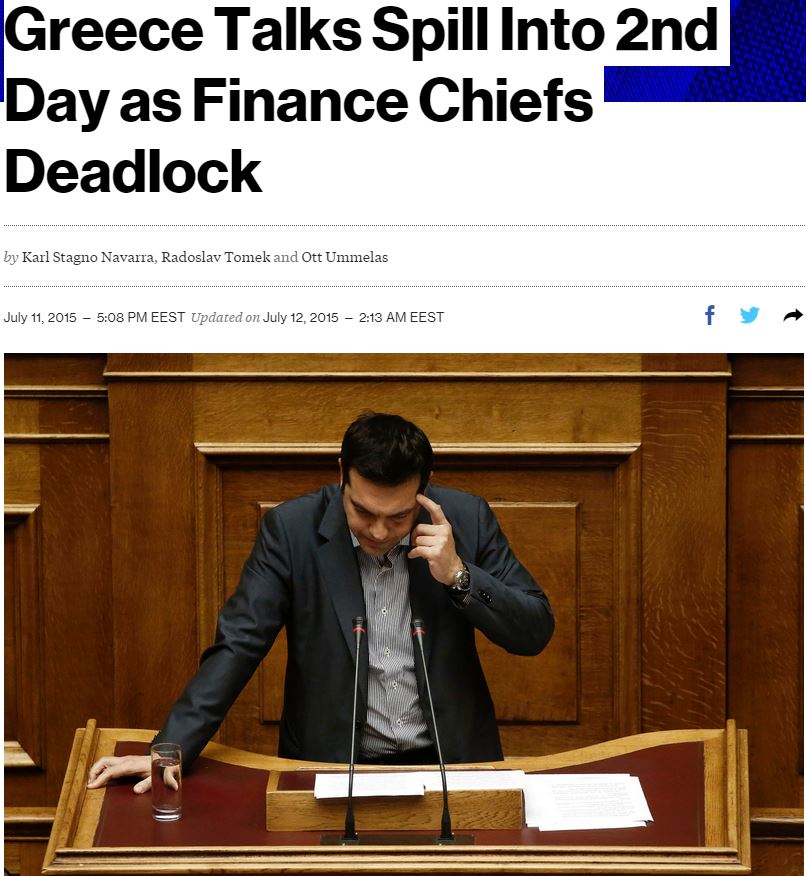 Bloomberg: Νέος γύρος για την Ελλάδα με διαιρεμένο Eurogroup