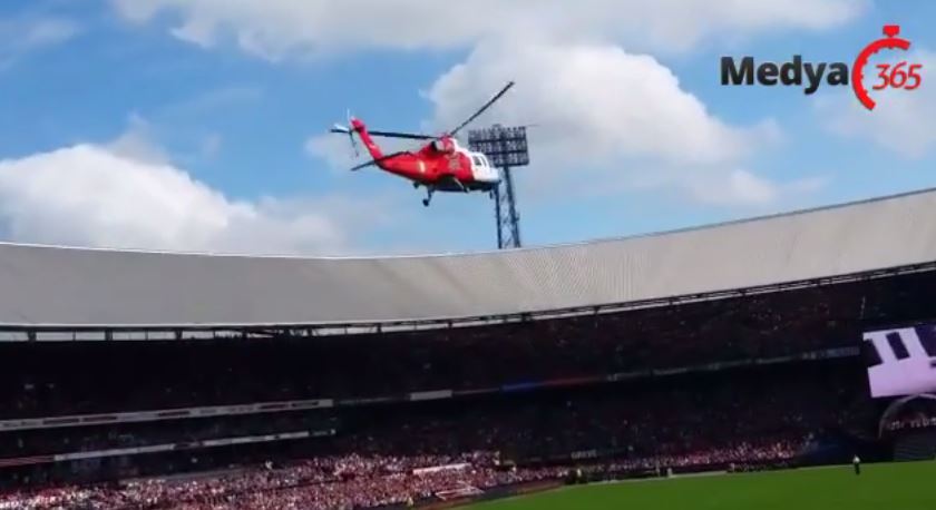 Έφτασαν στον αγωνιστικό χώρο με… ελικόπτερο – ΒΙΝΤΕΟ