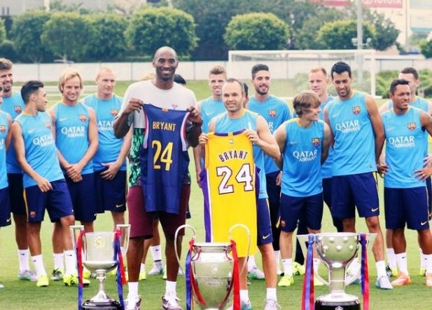 Στην προπόνηση της Μπαρτσελόνα ο Κόμπι Μπράιαντ – ΦΩΤΟ