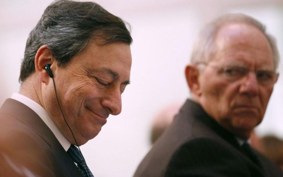 Αντιπαράθεση μεταξύ Ντράγκι και Σόιμπλε για την Ελλάδα στο Eurogroup