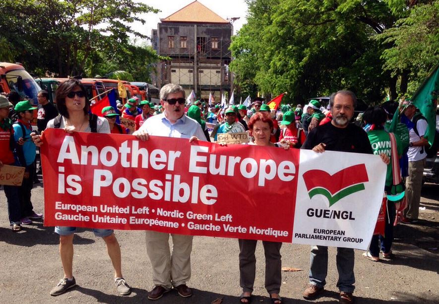 Διαμαρτυρία της ευρω-αριστεράς για προεκλογική ανάμειξη Σουλτς