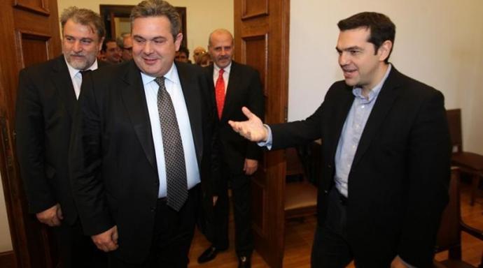 Στο υπουργείο Εθνικής Άμυνας ο Τσίπρας