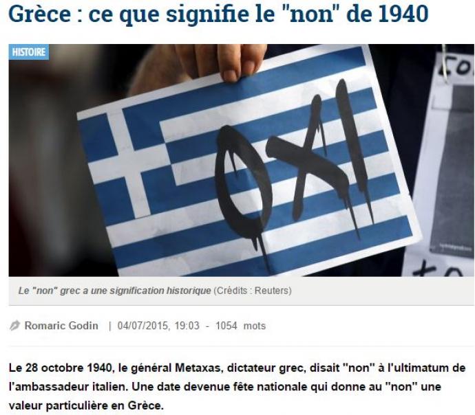 La Tribune: H σημασία του «όχι» του 1940