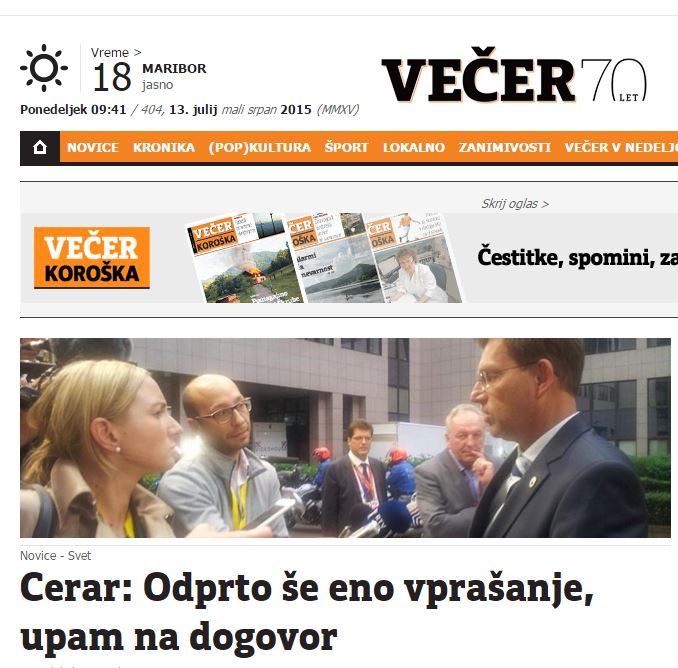 Σκληρή κριτική στην «ελίτ» των Βρυξελλών και από τη Σλοβενία