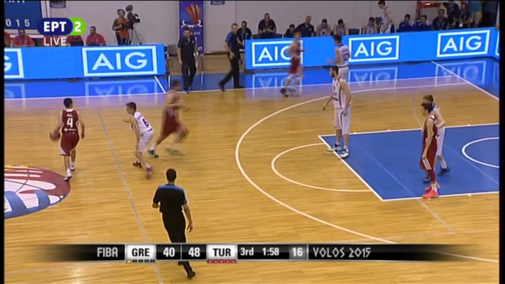Ελλάδα – Τουρκία 41-48 (30′)
