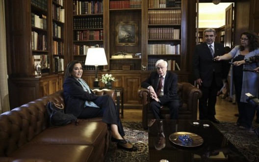 Στο Προεδρικό Μέγαρο η Ντόρα Μπακογιάννη