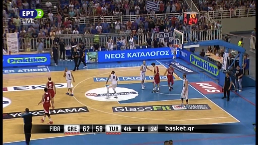 Ελλάδα – Τουρκία 62-58 (Τελικό)