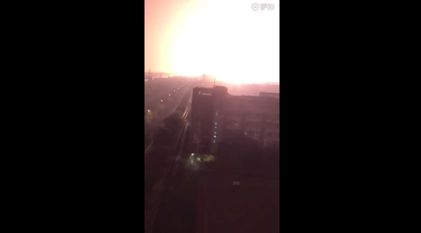 Ορατή από το Διάστημα η έκρηξη στην Κίνα – ΒΙΝΤΕΟ