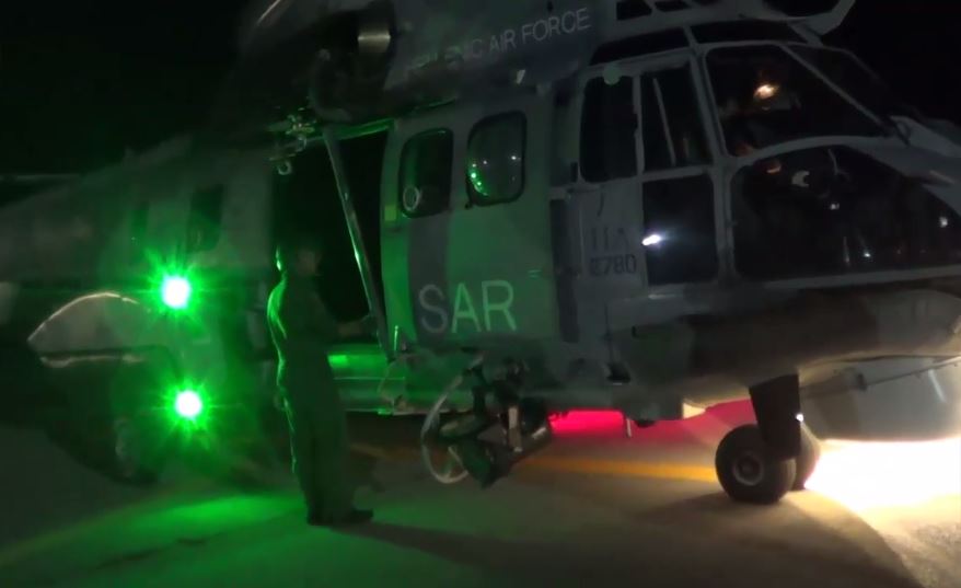 Διάσωση αγνοούμενου από ελικόπτερο Super Puma – ΒΙΝΤΕΟ