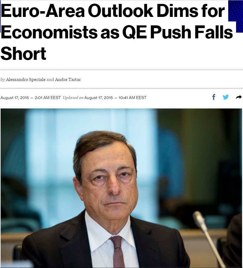 Γιατί χωλαίνει… η ευρωζώνη παρά τις “ενέσεις” Ντράγκι