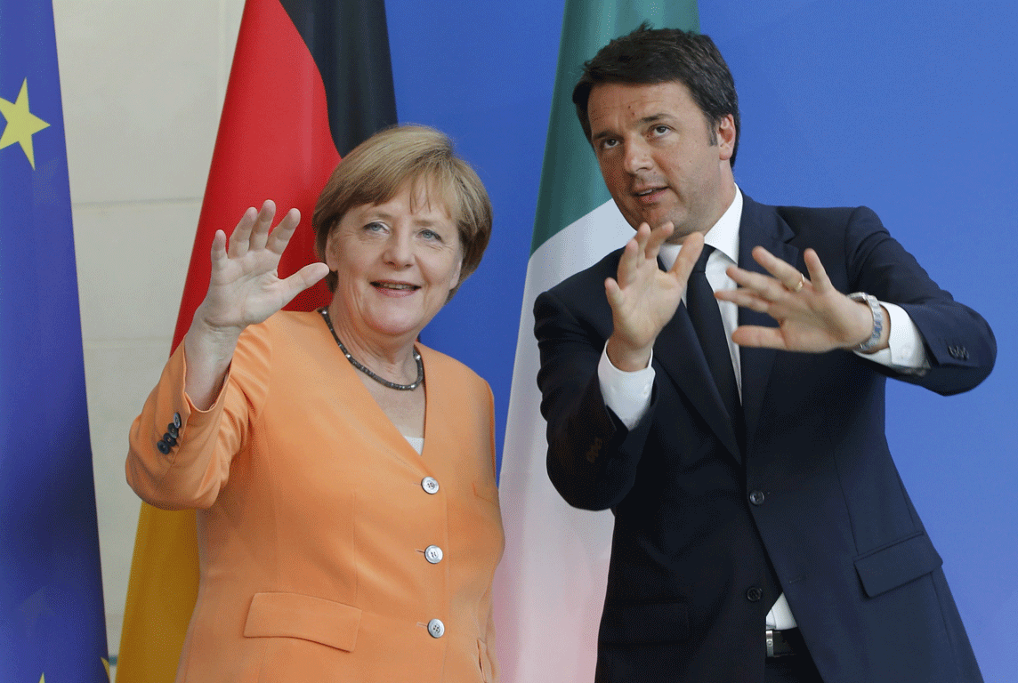 Συνάντηση Μέρκελ – Ρέντσι με… μενού την Ελλάδα